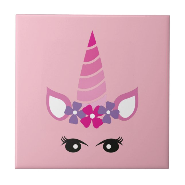 The Pink Unicorn Tile (Front)