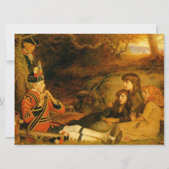 The Piper (by John Everett Millais) Card (Front)