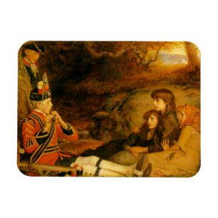 The Piper (by John Everett Millais) Magnet