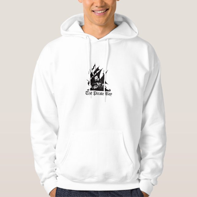 The Pirate Bay Black Logo Hoodie (Front)