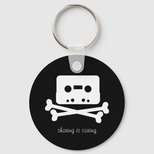 The Pirate Bay Cassette Tape Key Ring (Front)