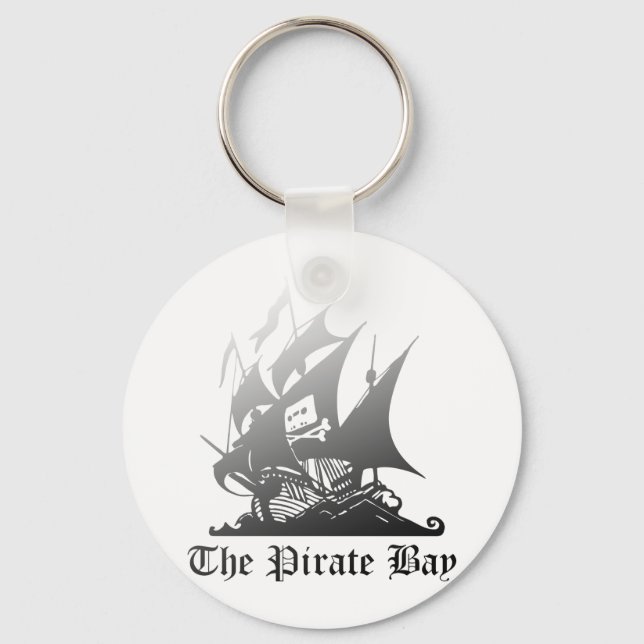 The Pirate Bay Gray To Black Key Ring (Front)
