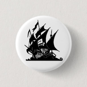 The Pirate Bay Logo Ship 3 Cm Round Badge