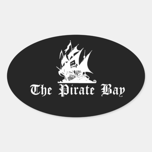 The Pirate Bay Oval Sticker (Front)