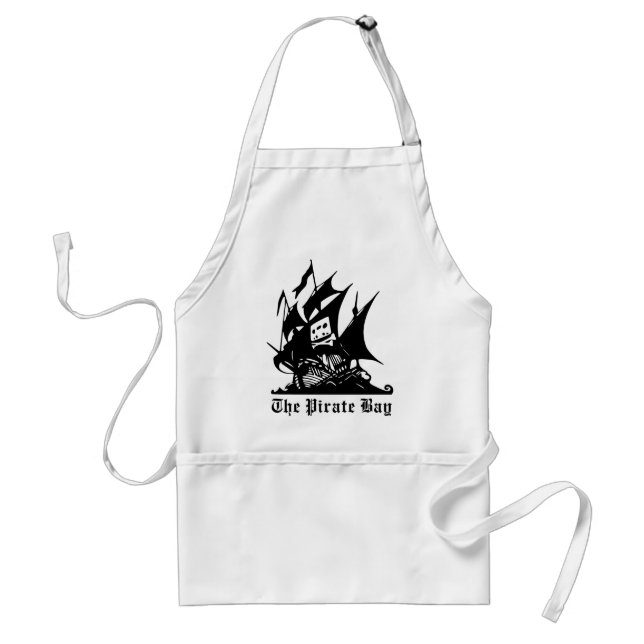 the pirate bay pirate ship logo standard apron (Front)