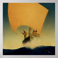 “The Pirate Ship” by Maxfield Parrish