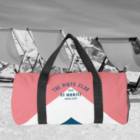 The Piste Club Pink White Blue Peak Monogram Ski