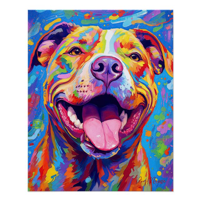 The Pitbull Dog 002 - Zetton Ziana Poster (Front)