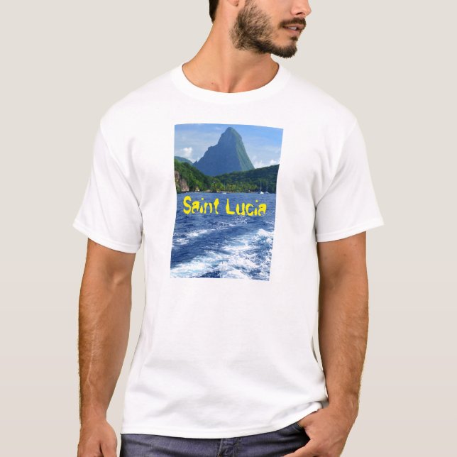 The Pitons in Saint Lucia T-Shirt (Front)