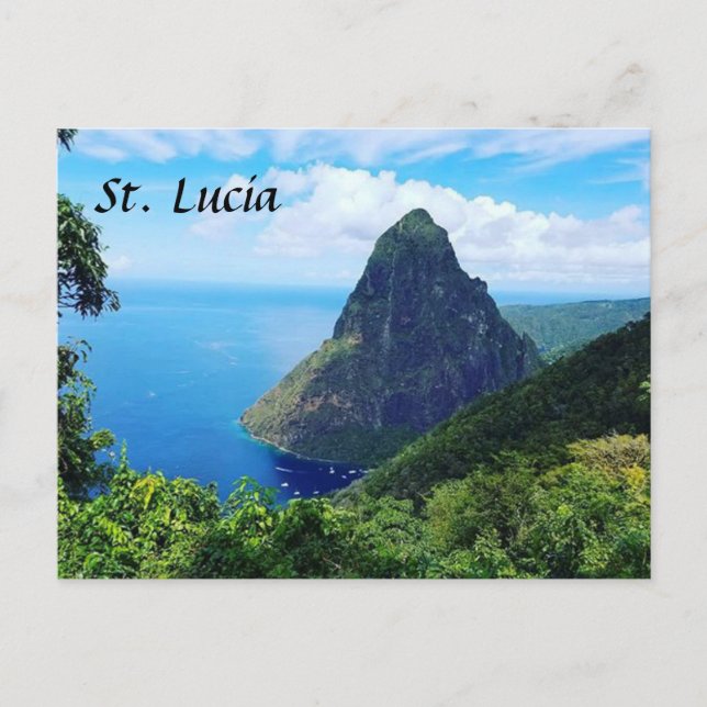 The Pitons Postcard (Front)