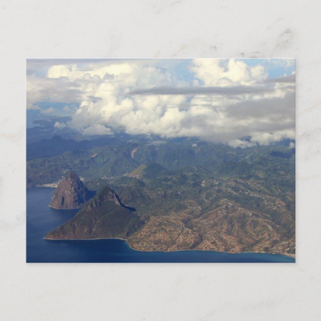 The Pitons Postcard (Front)
