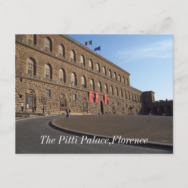 The Pitti Palace,Florence Postcard (Front)