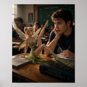 The Pixie on the Desk Poster