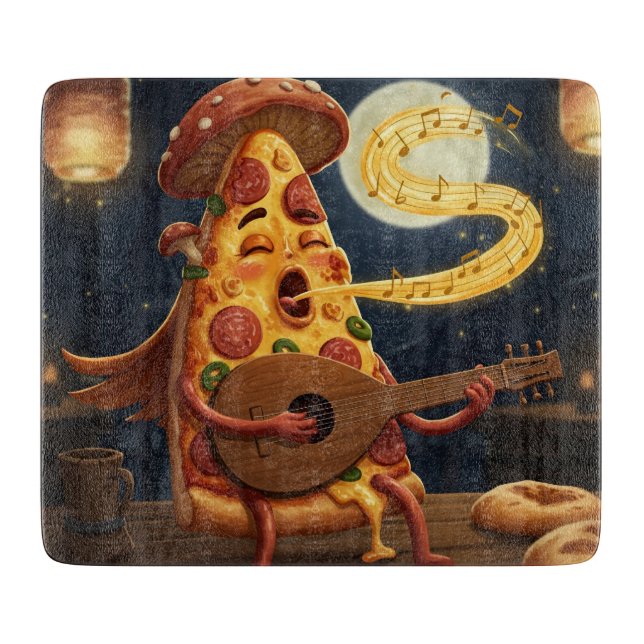 The Pizza Bard Cutting Board (Front)