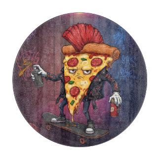 The Pizza Punk Cutting Board