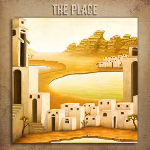 "The Place" - Middle East / Orient Desert Painting Canvas Print