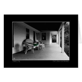 The Place Where He Sang, Frost's Place Card