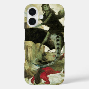 The Plague by Arnold Bocklin, Vintage Symbolism iPhone 16 Case