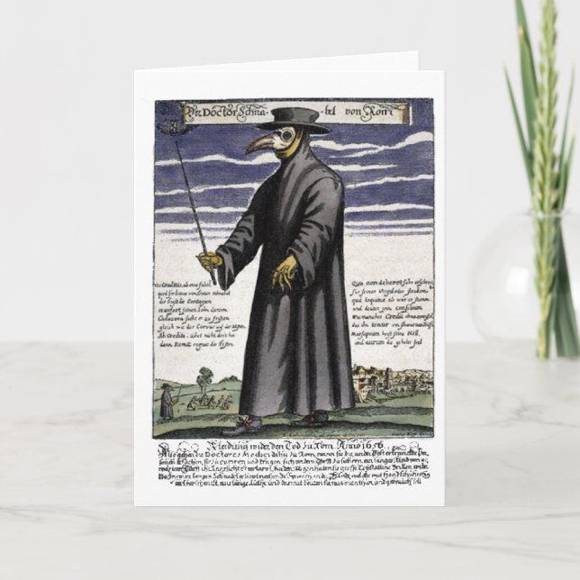 The Plague Doctor. Card (Front)