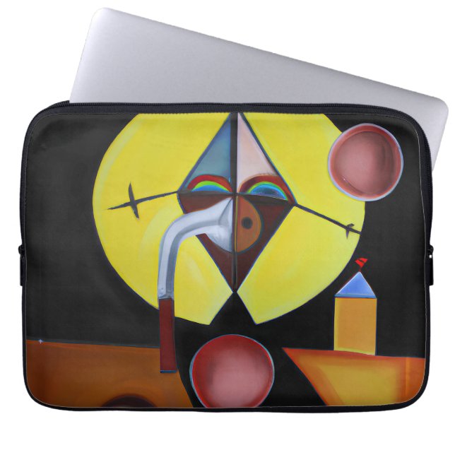The Plague Doctor - Oil Painting Laptop Sleeve (Front)