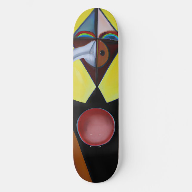 The Plague Doctor - Oil Painting Skateboard (Front)