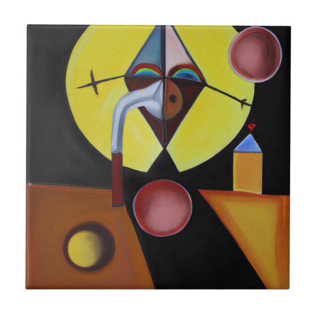 The Plague Doctor - Oil Painting Tile (Front)