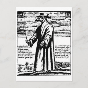 The Plague Doctor. Postcard