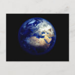 The Planet Earth From Outer Space - Postcard<br><div class="desc">Beautiful postcard with a photograph of planet earth from outer space.</div>