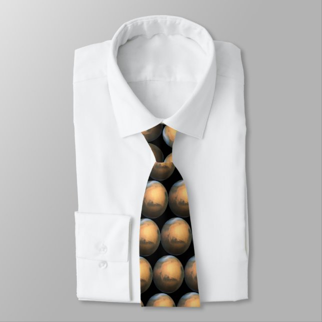 The Planet Mars - 3D Effect Tie (Tied)
