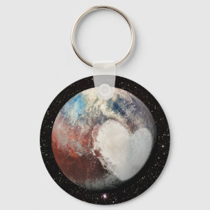 The Planet Pluto Key Ring