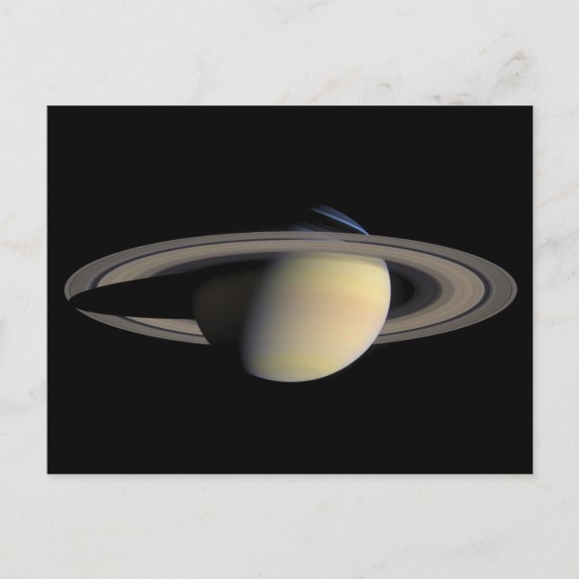 The Planet Saturn from Cassini Orbiter Postcard (Front)