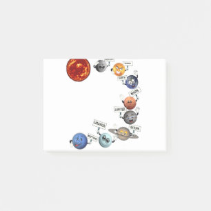 THE PLANETS IN OUR SOLAR SYSTEM POST-IT NOTES