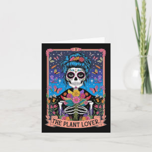 The Plant Lady Funny Mystic Skeleton Tarot Cards P