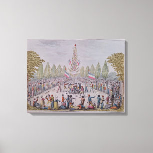 The Plantation of a Liberty Tree Canvas Print