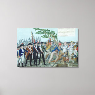 The Planting of a Tree of Liberty, c.1789 Canvas Print