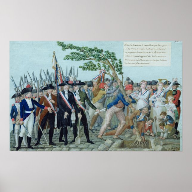 The Planting of a Tree of Liberty, c.1789 Poster (Front)