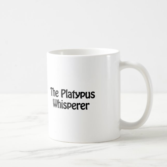 the platypus whisperer coffee mug (Right)