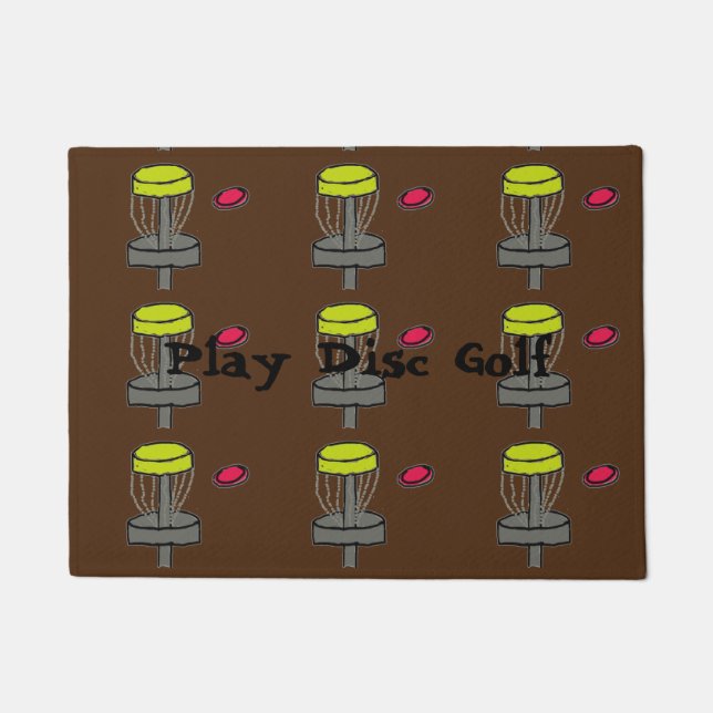 The Play Disc Golf front door mat (Front)