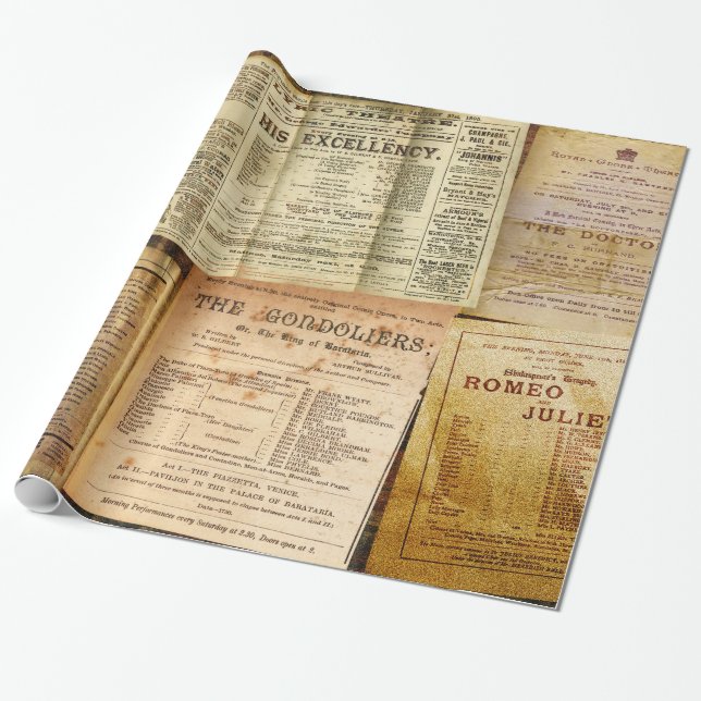 The Playbills Wrapping Paper (Unrolled)