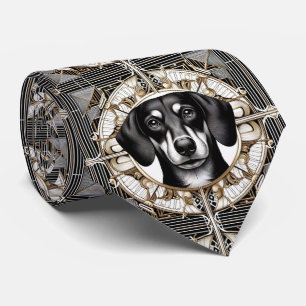 The Playful Dog Lover   Dachshund Dog Daddy Tie