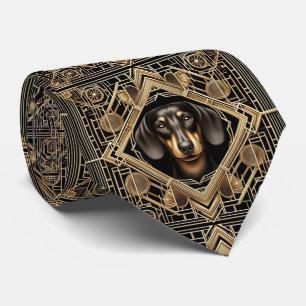 The Playful Dog Lover Dachshund Dog Daddy Tie