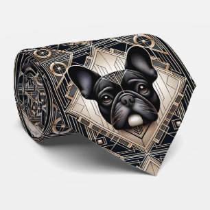 The Playful Dog Lover French Bulldog Dog Daddy Tie