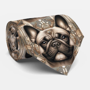 The Playful Dog Lover French Bulldog Dog Daddy Tie