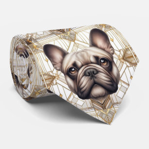 The Playful Dog Lover French Bulldog Dog Daddy Tie