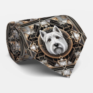 The Playful Dog Lover   Scottish Terrier Dog Daddy Tie