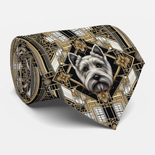 The Playful Dog Lover   Scottish Terrier Dog Daddy Tie