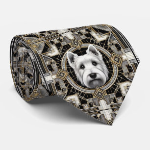 The Playful Dog Lover   Scottish Terrier Dog Daddy Tie
