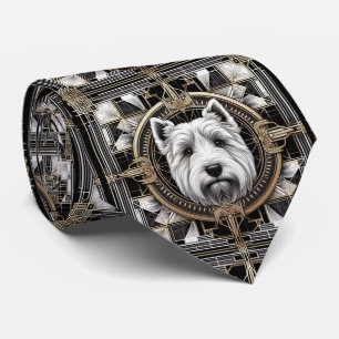 The Playful Dog Lover   Scottish Terrier Dog Daddy Tie