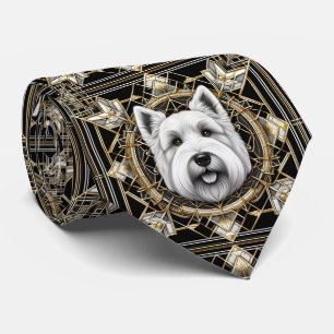 The Playful Dog Lover   Scottish Terrier Dog Daddy Tie