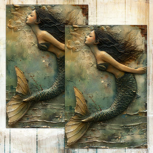 THE PLAYFUL MERMAID DECOUPAGE TISSUE PAPER